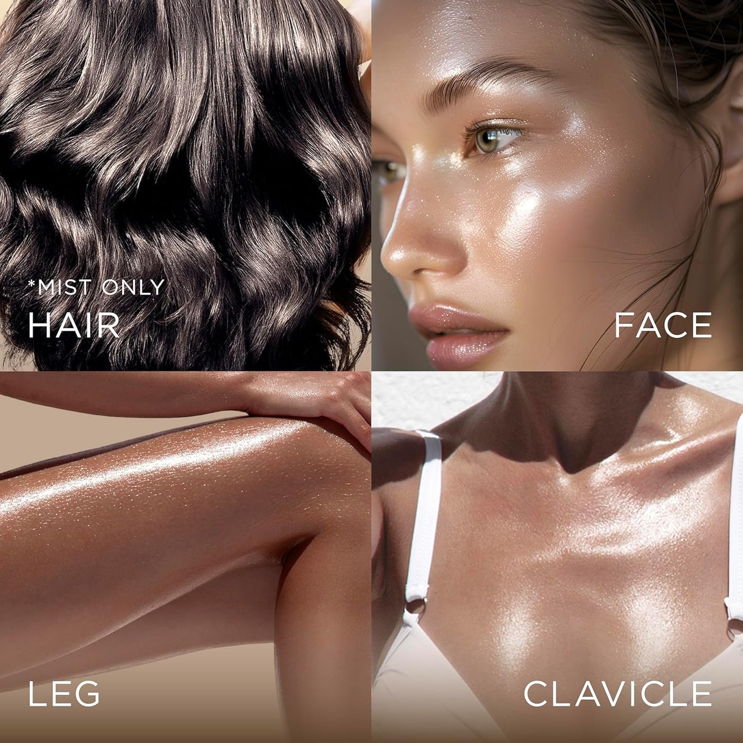 Absolute New York - Silk Glow Shimmer Mist Glow, Radiant, Shimmer Body & Face & Hair, Shea Butter, Coconut Oil, Vitamin E (SBGS16 Copper Rose Gel, 3.4 fl oz)