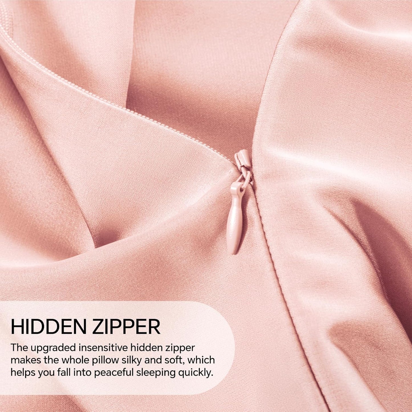 INFIIXSO Mulberry Silk Pillowcase for Hair and Skin, Silk Pillow Cases Queen Size with Hidden Zipper 20x30 Inches, Extraordinary Smooth and Soft Cooling Pillow Cases for Hot Sleepers(Coral, 1 Pack)