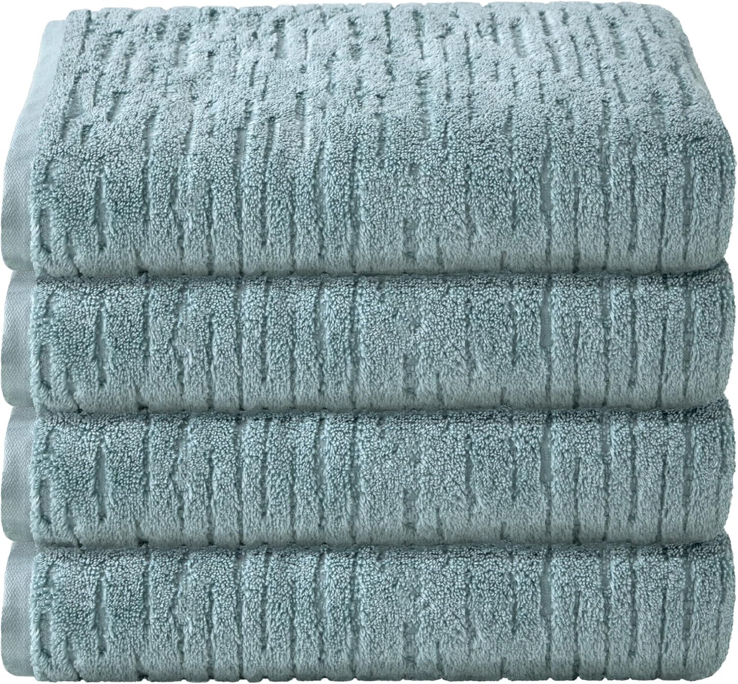 SKL Home CloudSoft Cotton Luxury 4 Pc Bath Towel Set, Teal