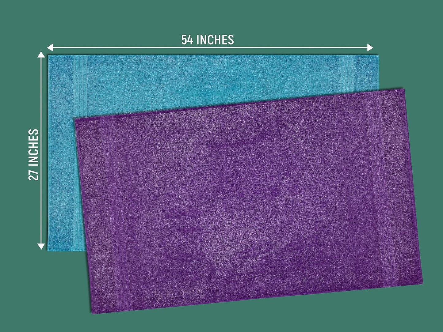 ZUPERIA Premium Multicolor Bath Towels Set of 8 (27" x 54") 100% Pure Cotton Shower Towels Soft Feel, Lightweight & Highly Absorbent Towels for Bathroom, Pool, Spa and Hotel Use