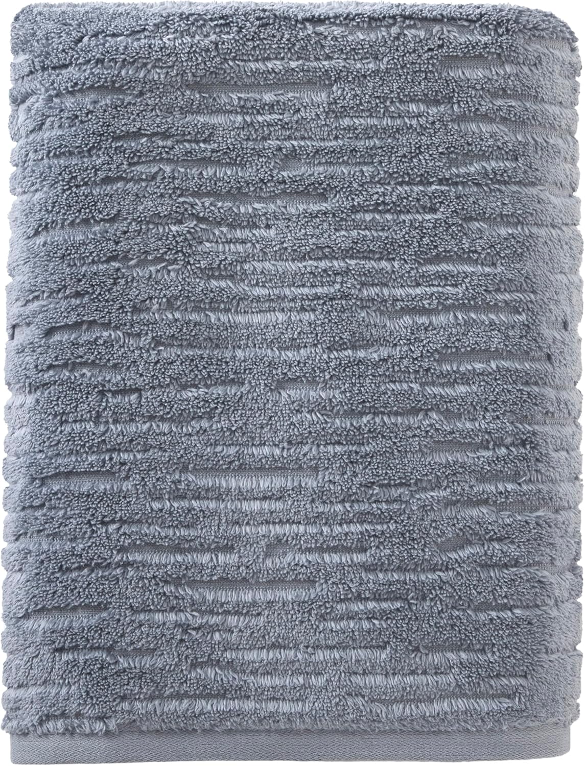 SKL Home CloudSoft Cotton Luxury Bath Towel, Smoke Blue