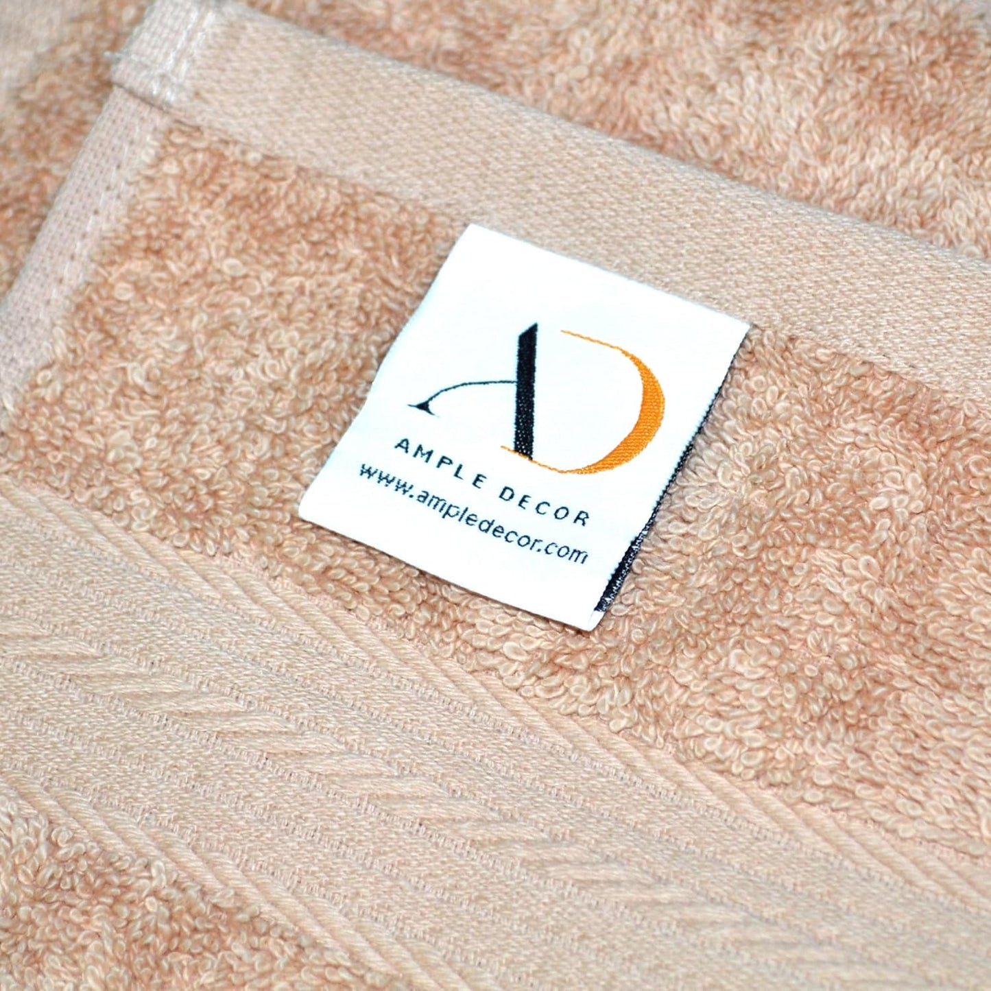 Ample Decor Hand Towels for Bathroom 18 X 28 Inch 600 GSM 100% Cotton, Soft Absorbent - 52 Pcs Beige