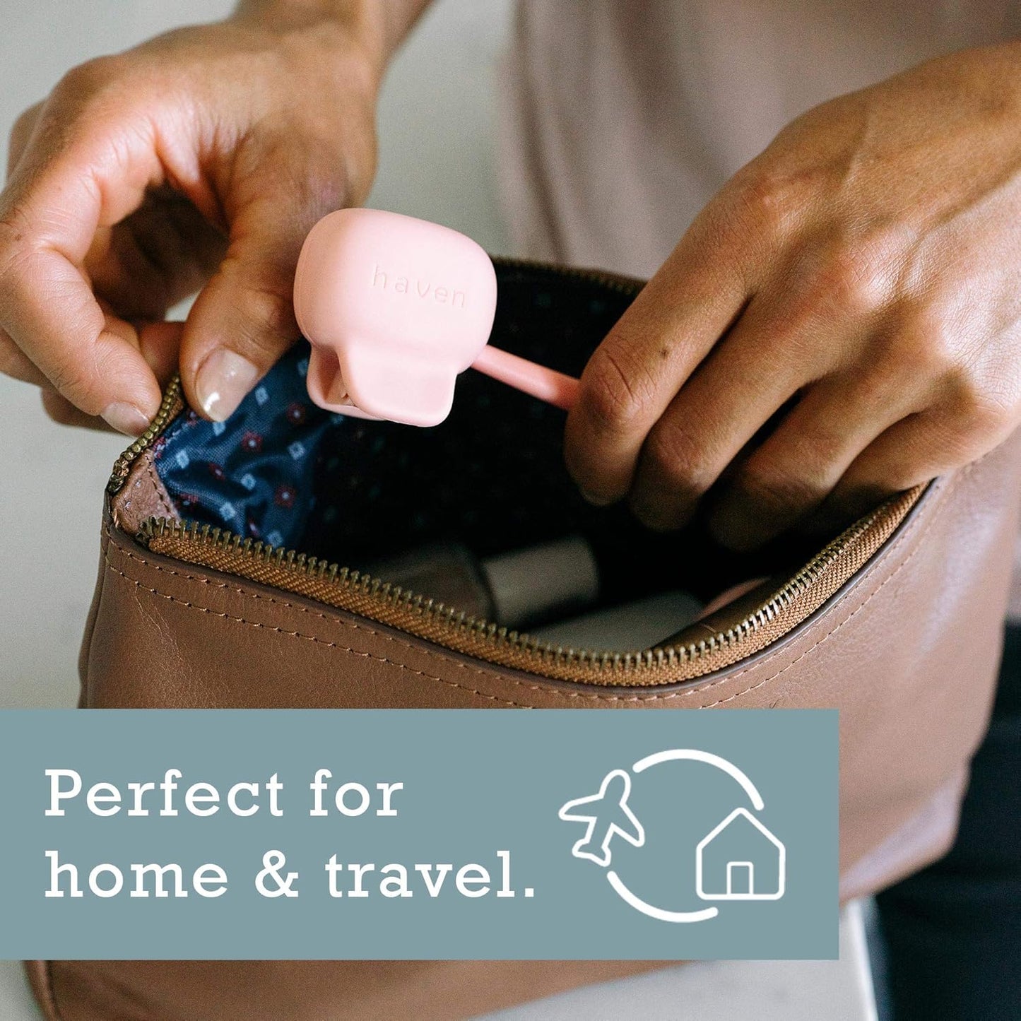 Haven Toothbrush Cover Family Pack - Fits Electronic and Manual Toothbrushes - Travel Toothbrush Case Holders - Set of 6 Tooth Brush Protectors (White, Blue, Purple, Coral, Teal, Charcoal Gray)