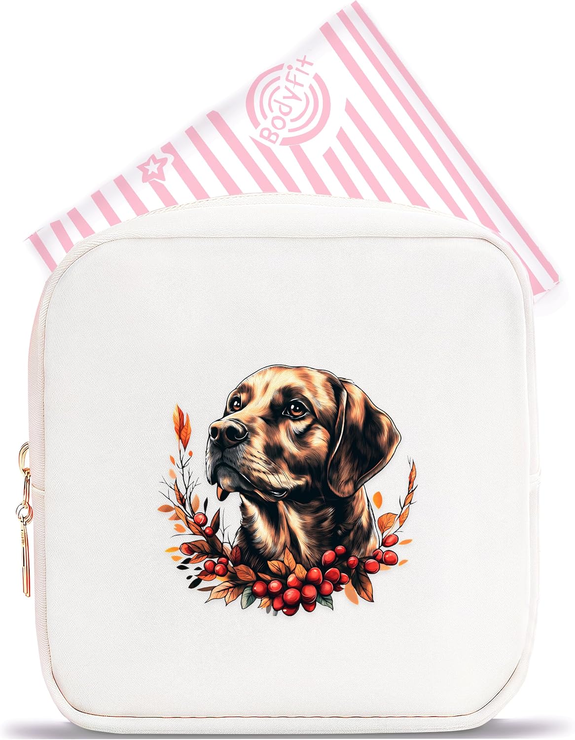 Labrador Mini Makeup Bag, Labrador Gift For Women Girls, Cute Portable Zipper Pouch Cosmetic Bag For Teen Girls Kids, Small Storage Bag For Sanitary Pad, Period napkin bag!