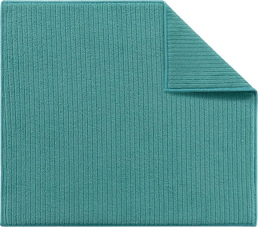 Absorbent, Reversible Microfiber Dish Drying Mat for Kitchen, 18 Inch x 24 Inch