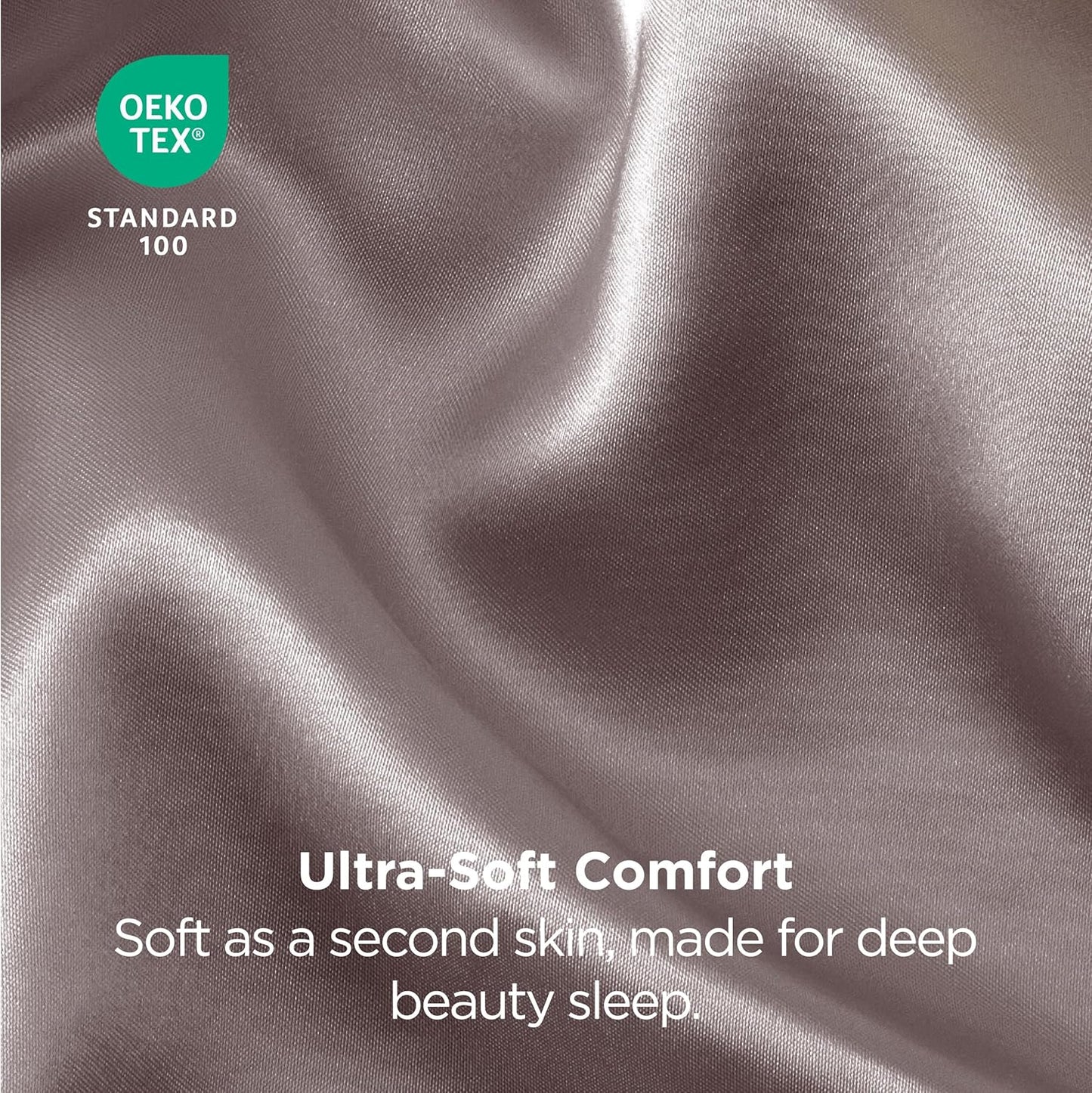 Bedsure Satin Pillowcases, Similar to Silk Pillow Cases Queen Size Set of 2, Pillow Case for Sleeping Women with Envelope Closure, Gifts for Women Men, Dusty Rose, 20x30 Inches, 2pcs